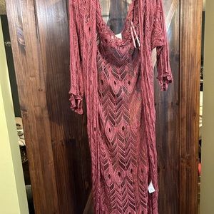 California moonrise crochet duster